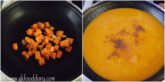 Sweet Potato Carrot Soup GK Food Diary