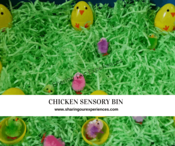 Chicken Sensory Bin -Learning Activity For Kids - Sharing Our Experiences