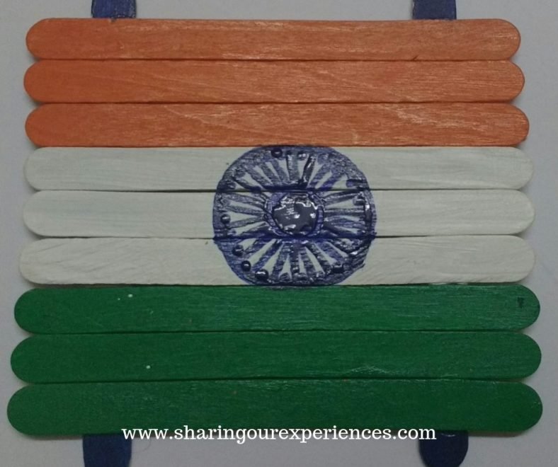 National Flag (Tiranga) with Popsicle Sticks | Republic Day and