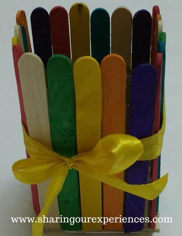 Easter Basket with popsicle stick 5