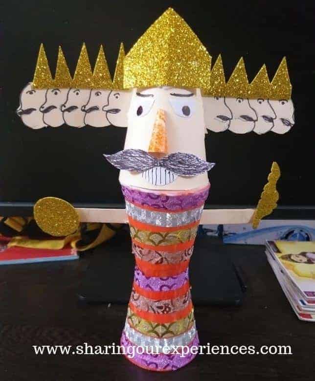 DIY Ravana with papercups