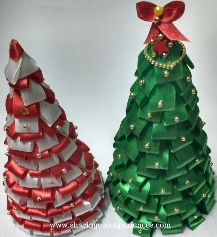 christmas tree with Satin Ribbons