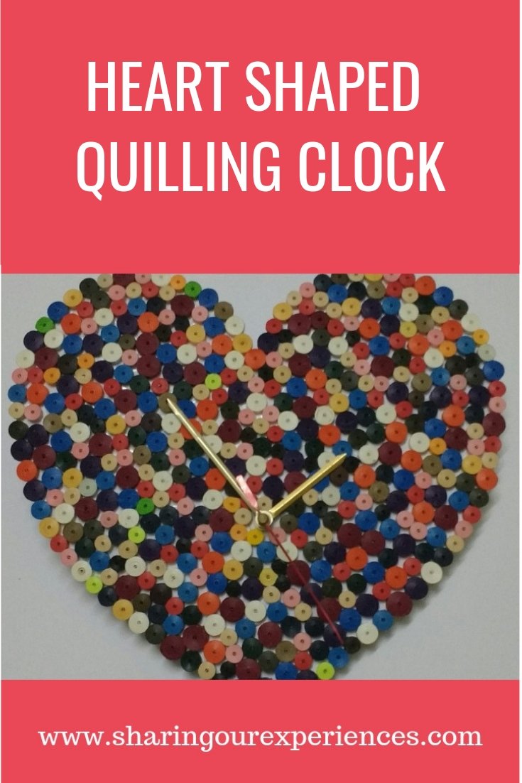 Handmade clock Valentines Day craft_pin
