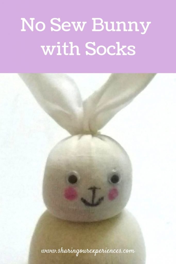 No Sew Easter BUNNY from socks | Easy Handmade gifts - Sharing Our ...