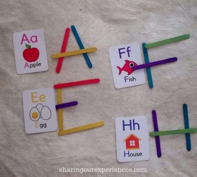 Alphabet Flash Card Activities and games with kids