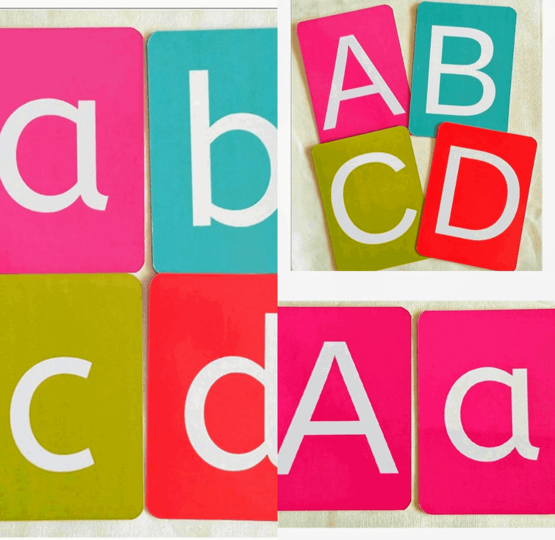 Alphabets flash cards for kids to avoid screen time