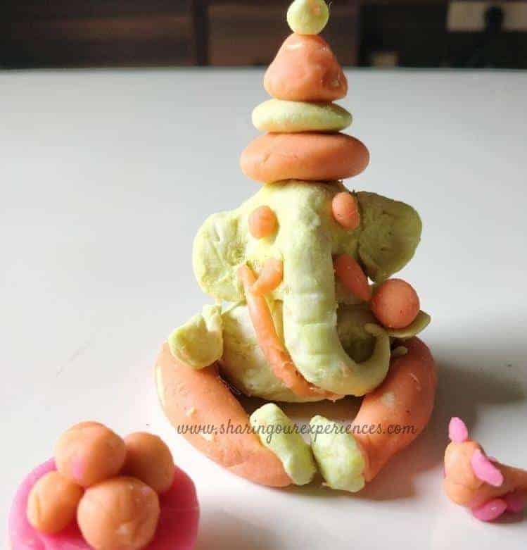 Ganesha with clay