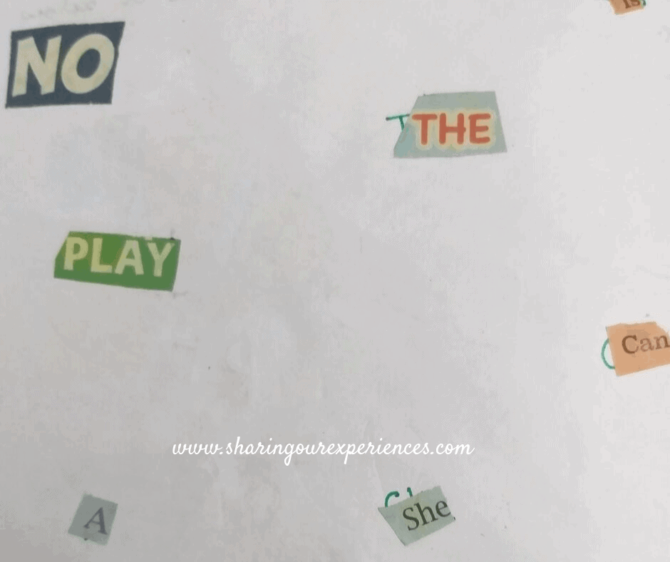 How to teach sight words at home Activity 4