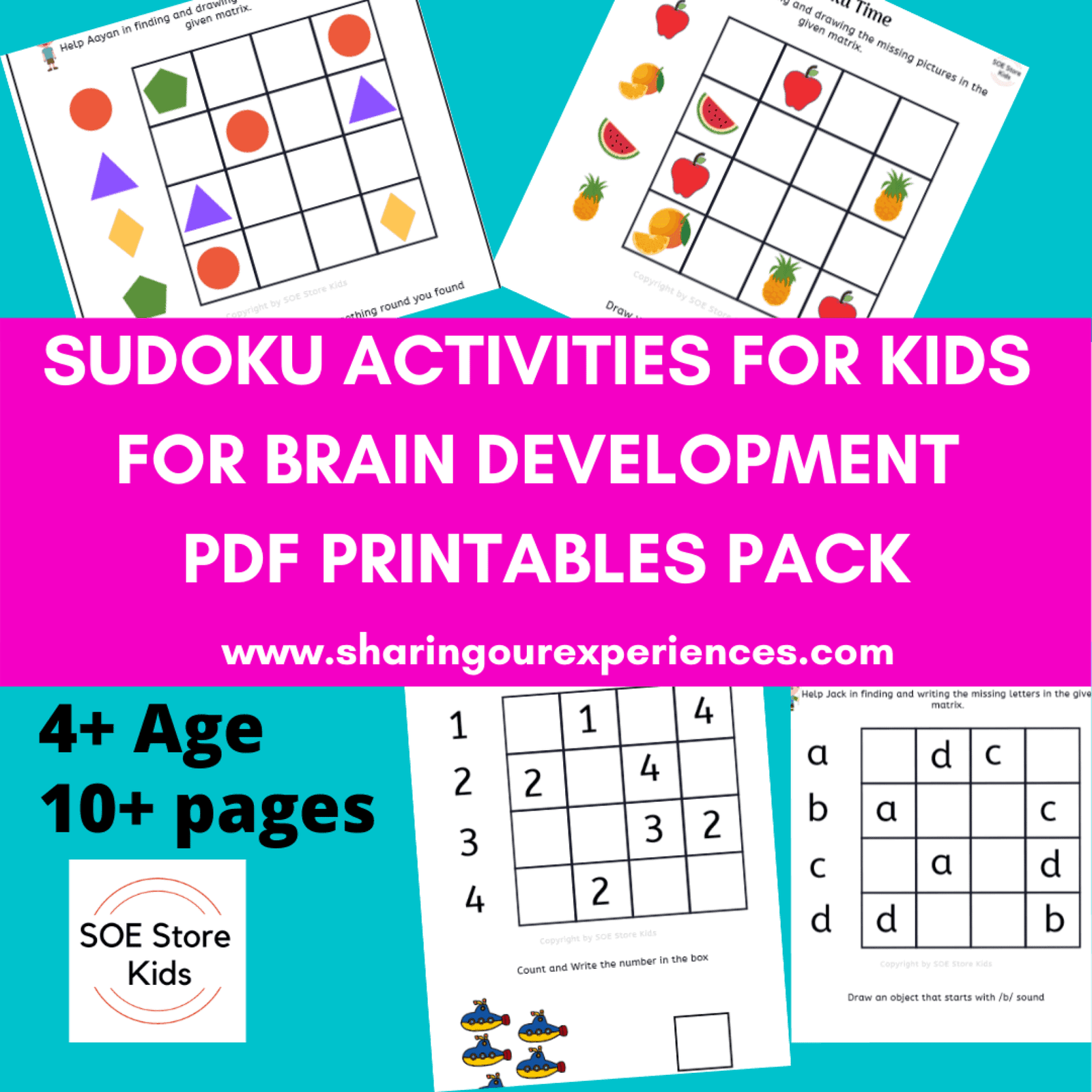 sudoku for kids pdf downloadable worksheets activities sharing our