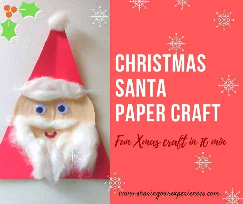 DIY Christmas Santa paper craft