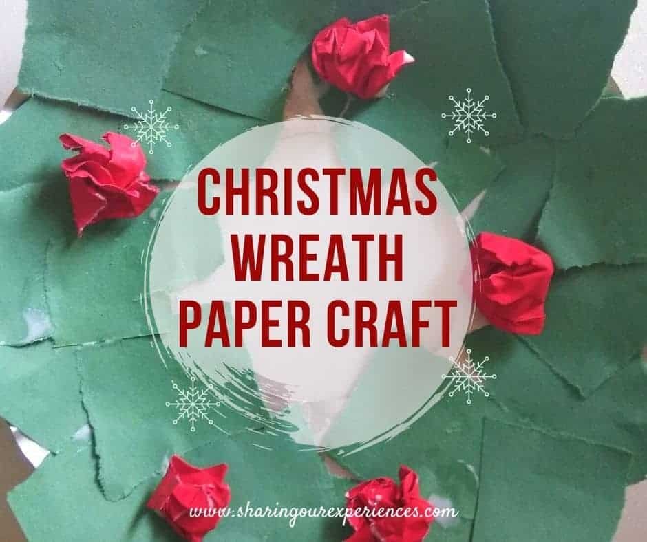DIY Christmas Wreath with papers