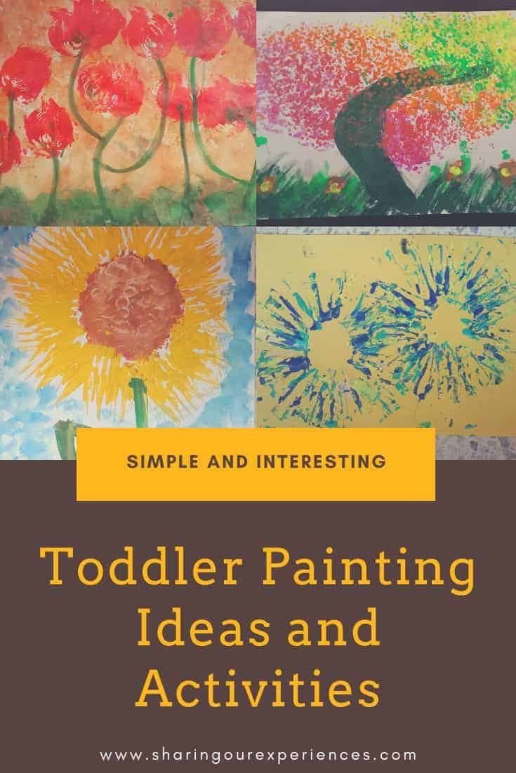 Toddler painting and activities
