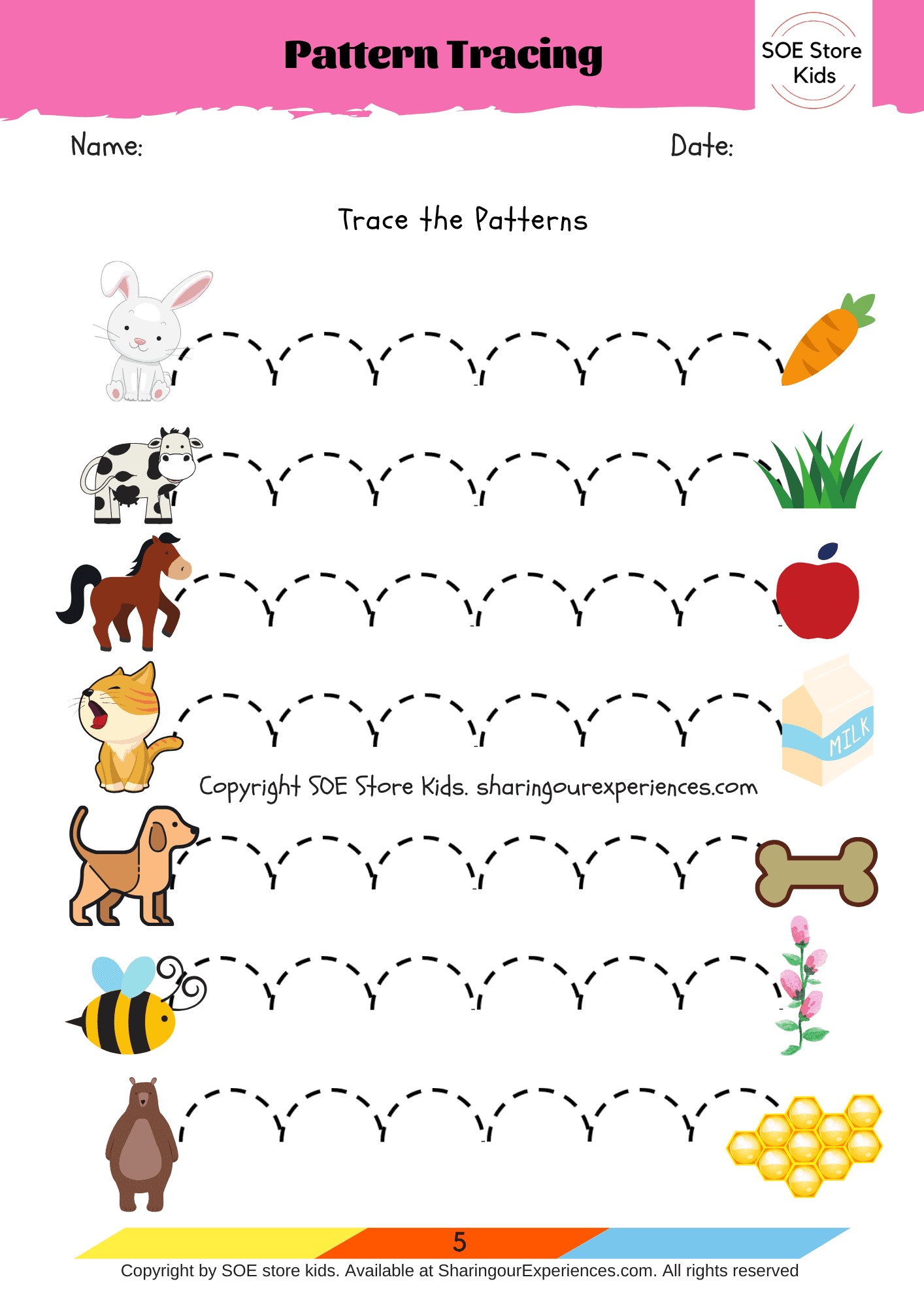 Preschool Tracing Worksheets For 3 Years Olds Name Tracing Generator 