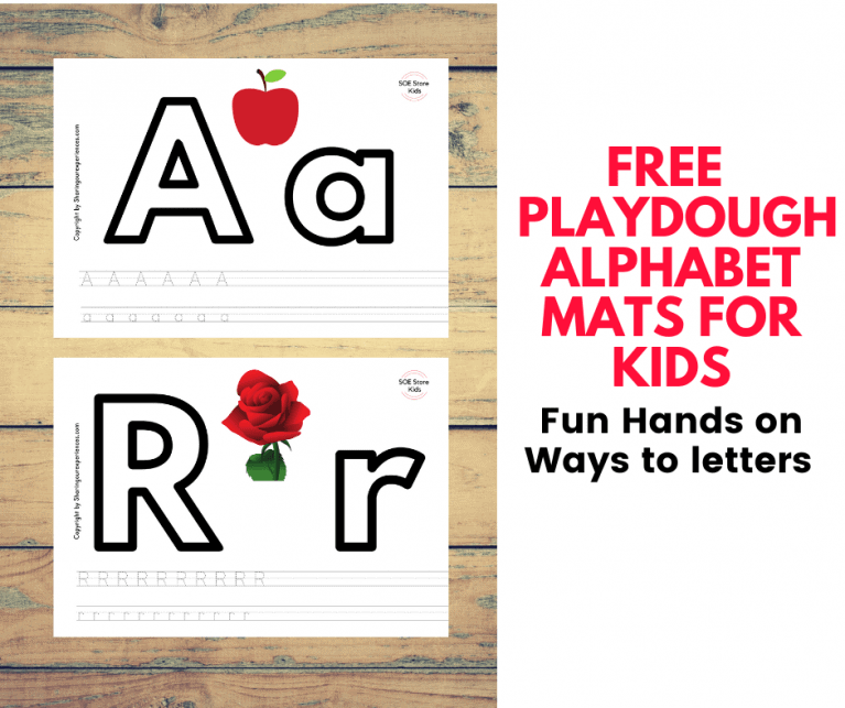 Alphabet Playdough mats free printable pdf - Fun way to Learning ...