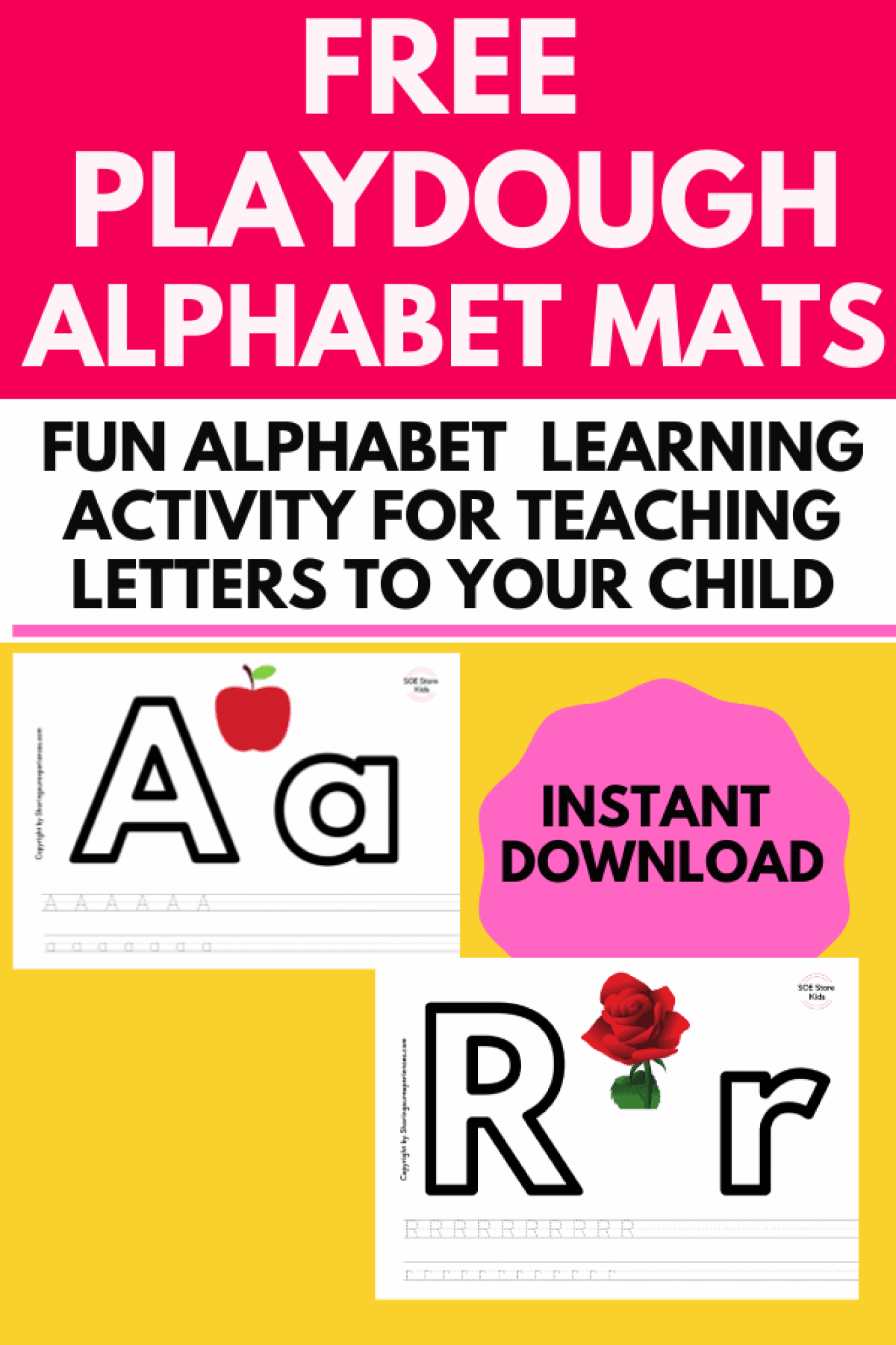 alphabet playdough mats free printable pdf fun way to learning