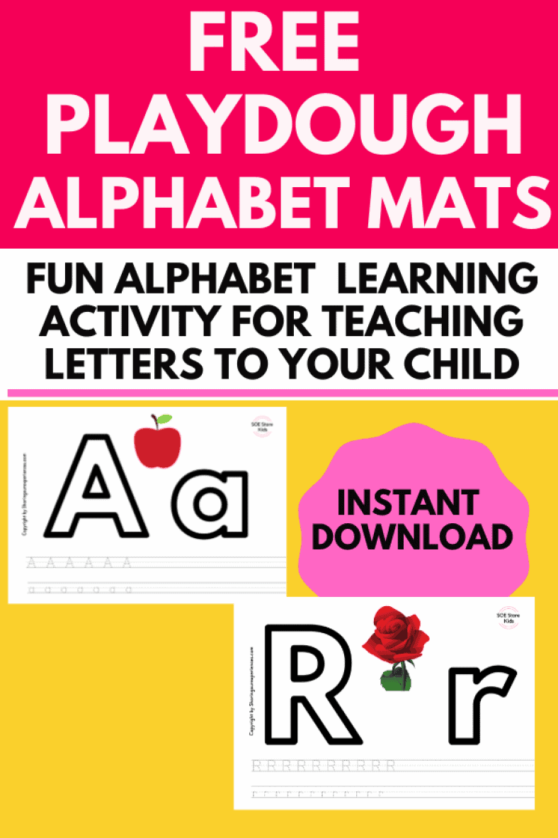 Alphabet Playdough Mats Free Printable Pdf - Fun Way To Learning ...