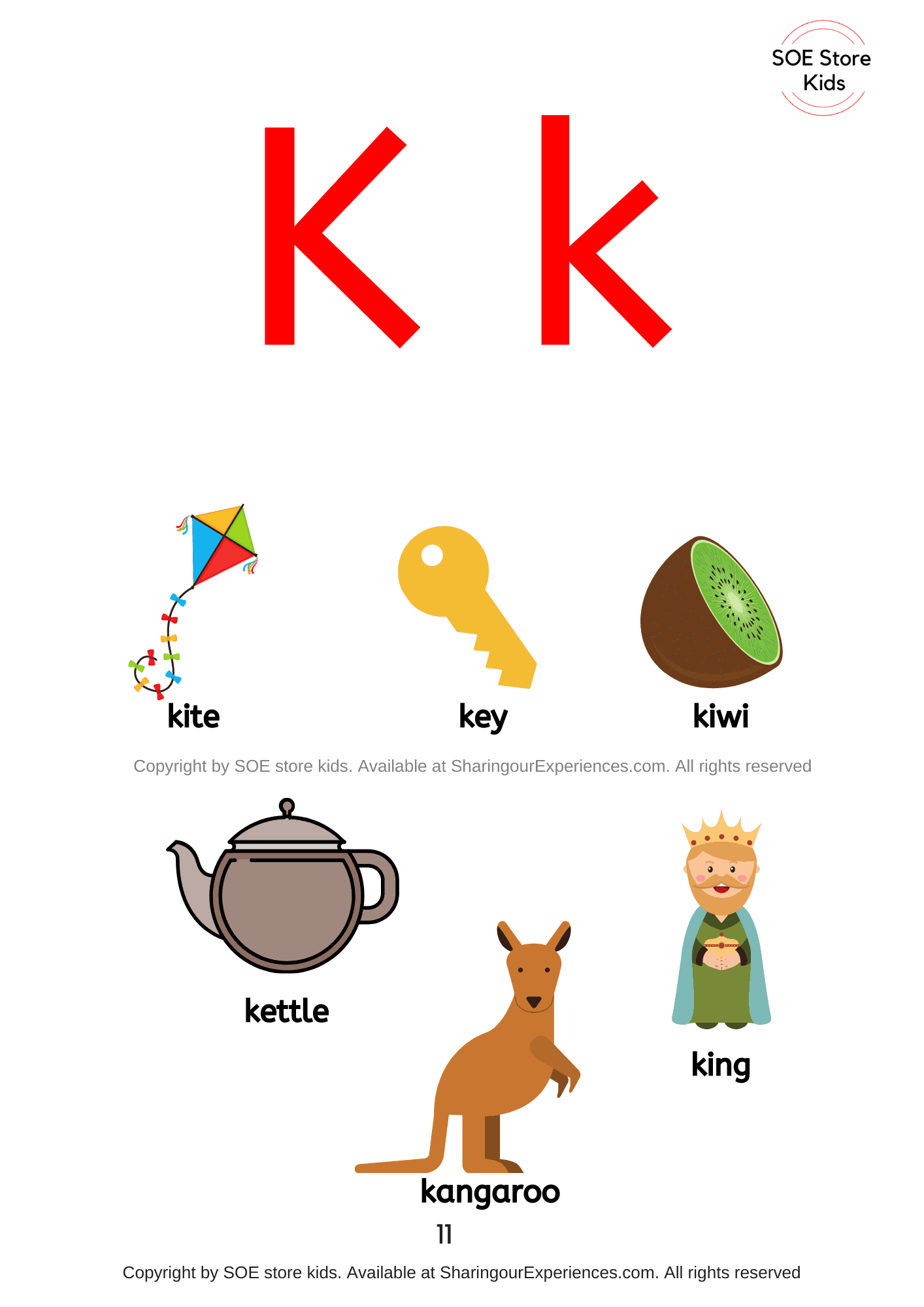 Letter K Words