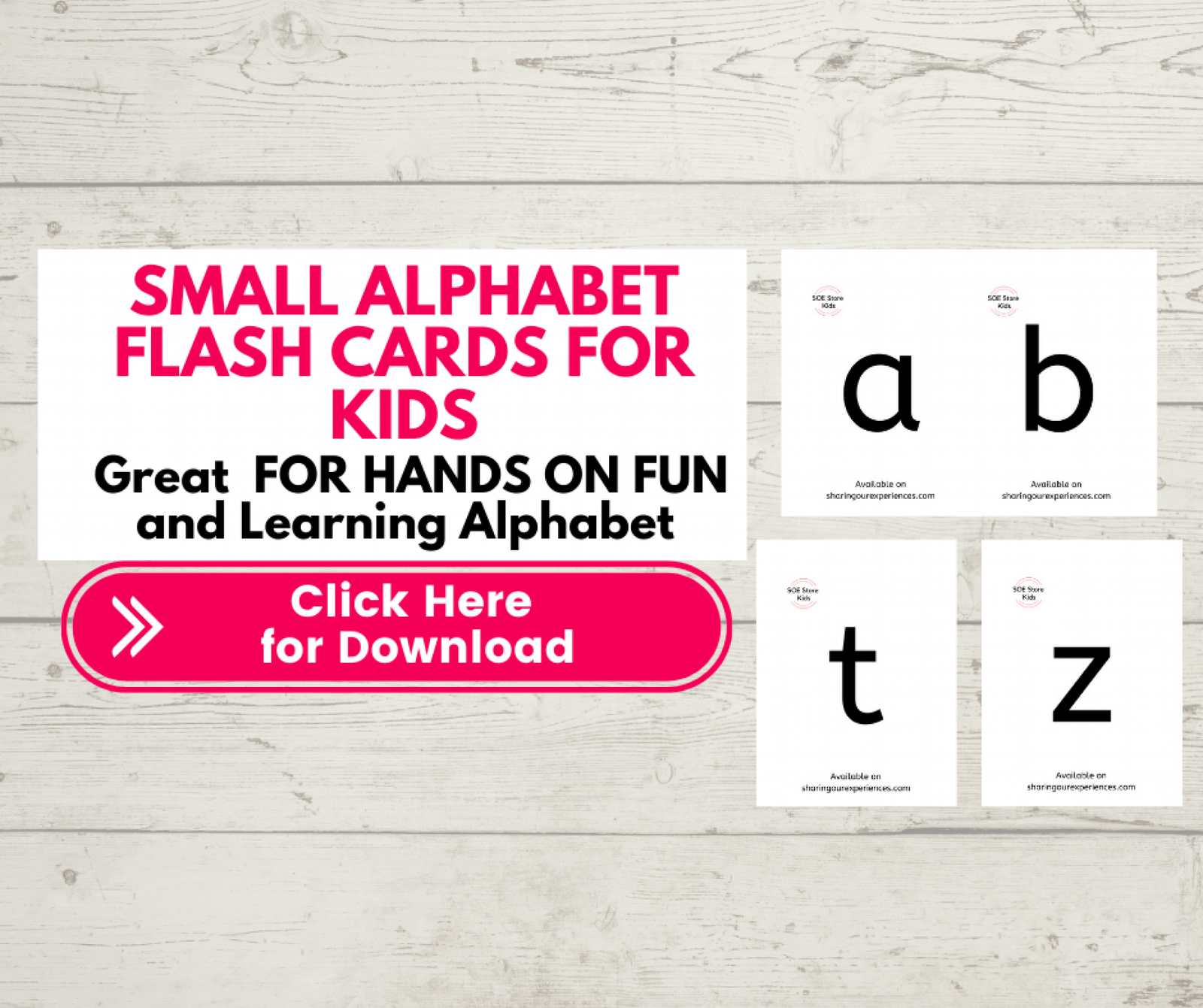 abc Flash cards pdf printable Lowercase small letter Flashcards