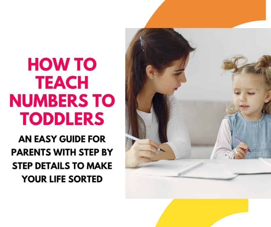How to teach numbers to toddlers preschoolers number activities for kids
