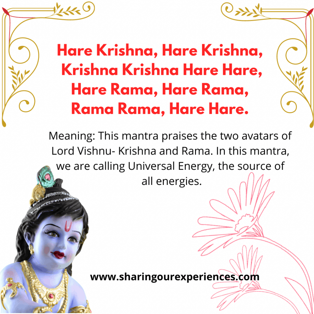 Easy and Famous Krishna Shlok  Hare Krishna Hare Rama