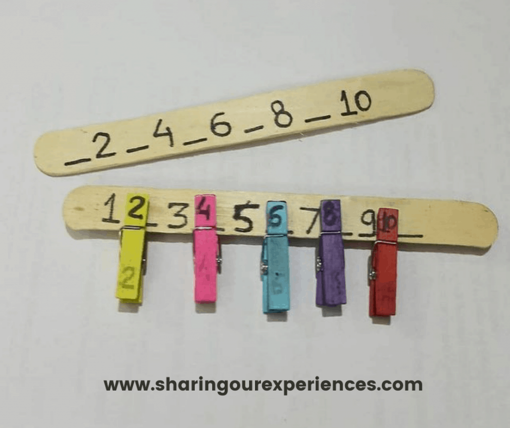 Number recognition activity for preschooler, kindergarten and toddlers. Fun and easy missing number game to play and learn anytime, anywhere.