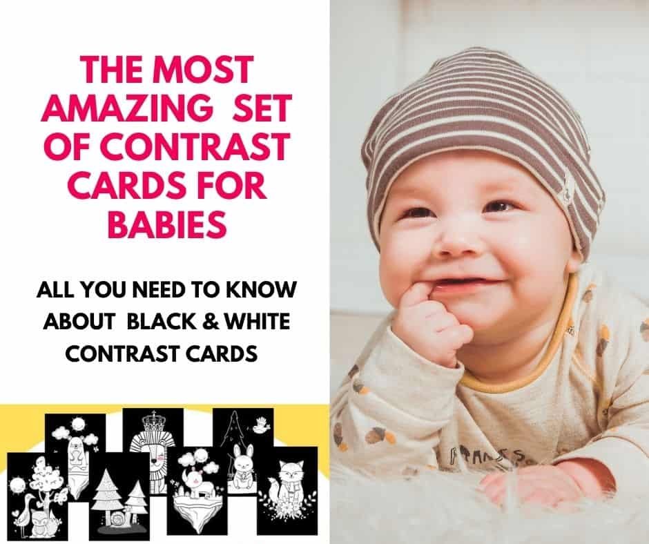 How To Use Black White High Contrast Cards For Babies 0 6 Months Old 