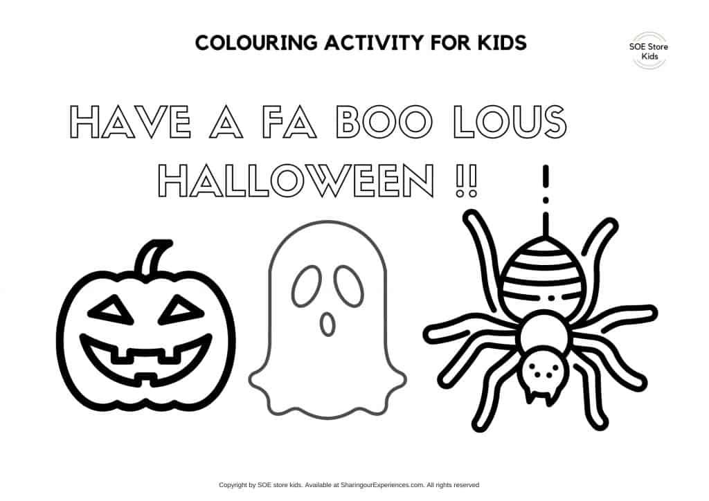 Fa Boo Lous Halloween Coloring Page