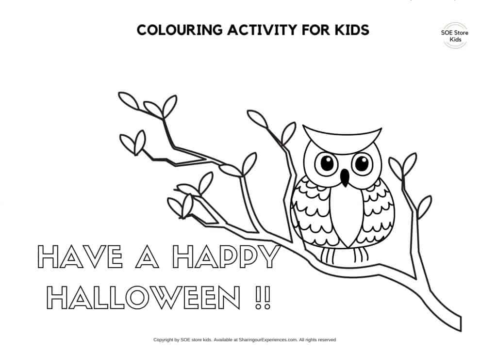Happy Halloween coloring Page