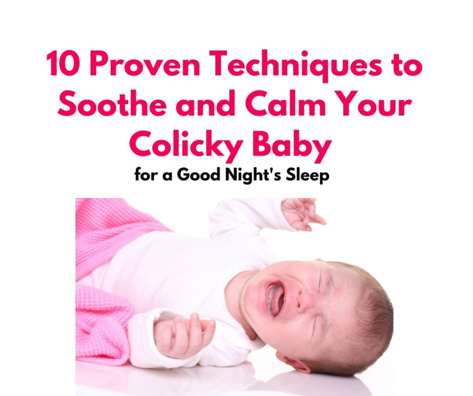 How To Get Colic Baby To Sleep In Crib