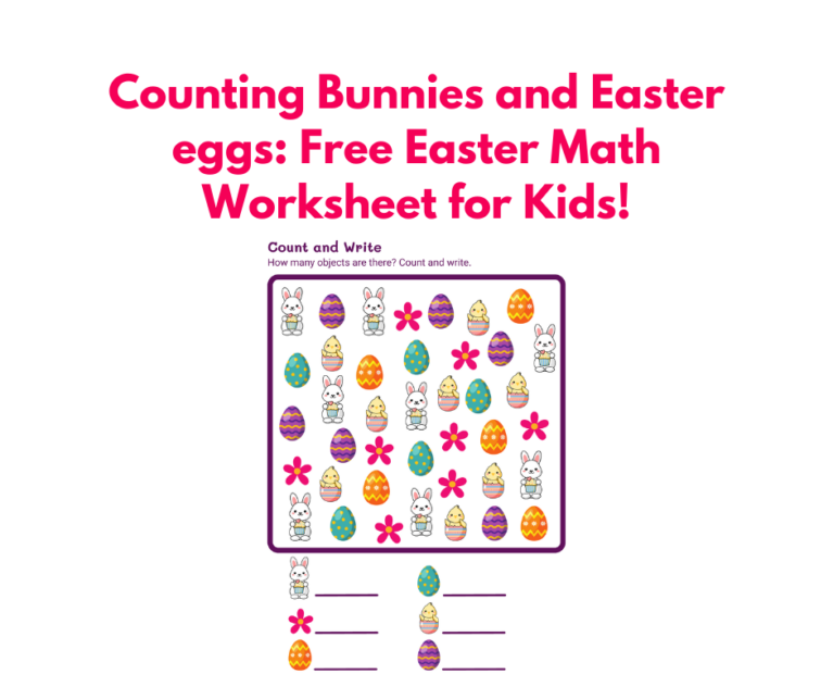 Counting Bunnies and Easter eggs: Free Easter Math Worksheet for Kids ...